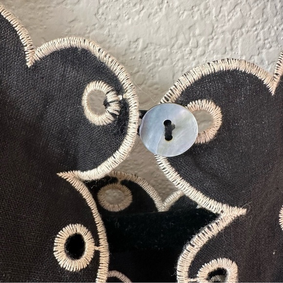 FARM Rio Sleeveless Linen Cutwork
Open-Back Top SZ S - Picture 7 of 9